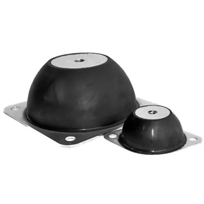 RS PRO Oval M8 Anti-Vibration Mount Male Buffer Foot Flange Mount Rubber 59mm OD 25mm H 40 Shore A Compression 189-3240
