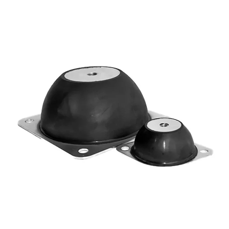 RS PRO Oval M8 Anti-Vibration Mount Male Buffer Foot Flange Mount Rubber 59mm OD 25mm H 40 Shore A Compression 189-3240