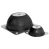 RS PRO Oval M8 Anti-Vibration Mount Male Buffer Foot Flange Mount Rubber 59mm OD 25mm H 40 Shore A Compression 189-3240