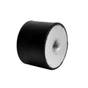RS PRO Circular M10 Anti-Vibration Mount Female Buffer Foot Natural Rubber 40 mm OD 35 mm Height 189-3316