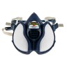 3M 4000+ Series Half Mask Respirator Blue Thermoplastic Elastomer EN 405:2001 + A1:2009 4279+