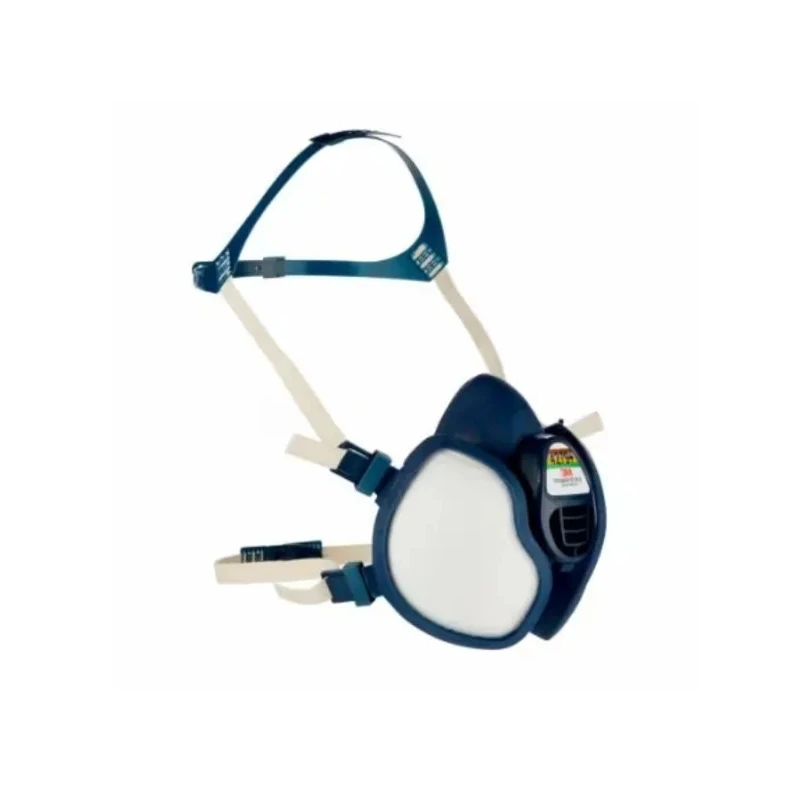 3M 4000+ Series Half Mask Respirator Blue Thermoplastic Elastomer EN 405:2001 + A1:2009 4279+