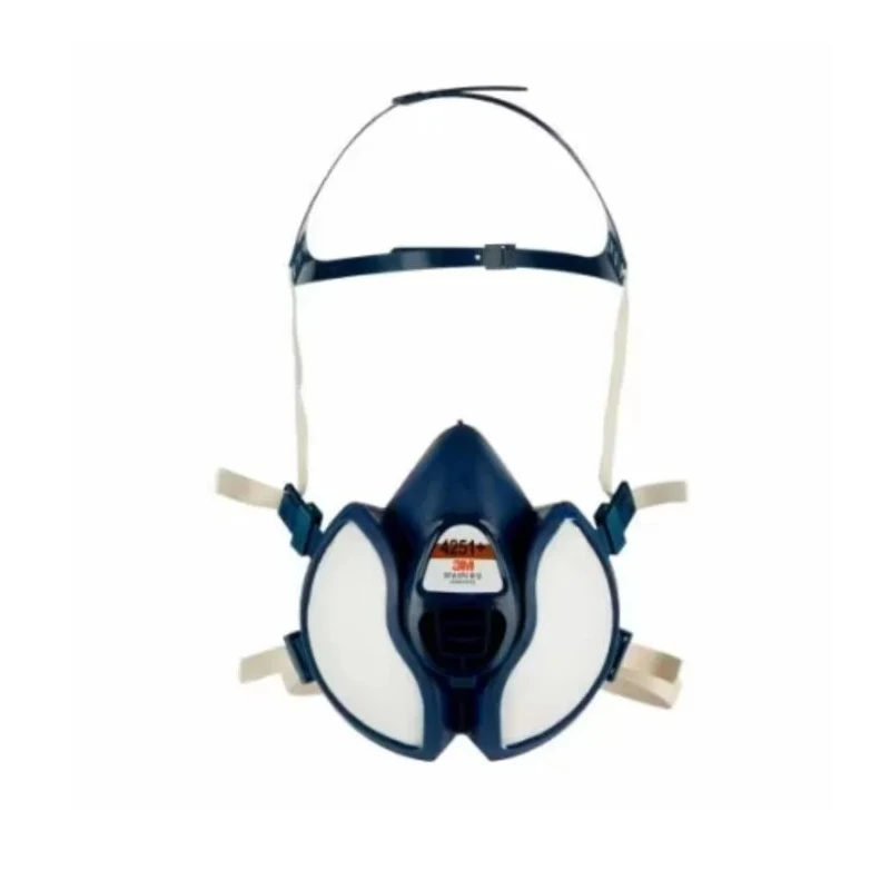3M 4000+ Series Half Mask Respirator Blue Thermoplastic Elastomer EN 405:2001 + A1:2009 4279+