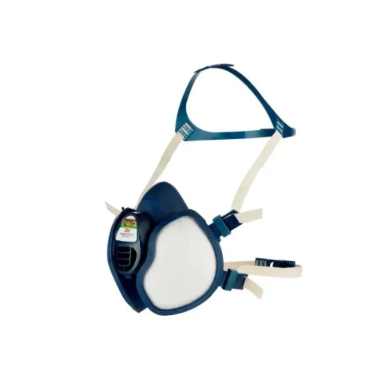 3M 4000+ Series Half Mask Respirator Blue Thermoplastic Elastomer EN 405:2001 + A1:2009 4279+