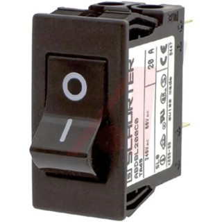 Schurter TA35 ABD Thermal Circuit Breaker 20A 2-Pole Panel Mount 240V AC 60V DC TA35
