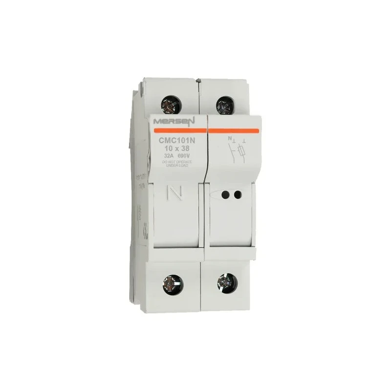 Mersen 32A Rail Mount Fuse Holder for 10 x 38 mm, 1P-Pole, 690V ac G1062698 / CMC101N
