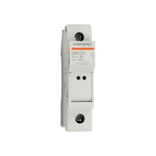 Mersen 32A 1P-Pole Rail Mount Fuse Holder for 10 x 38 mm Fuse, Thermoplastic Case, 690V AC P1062705 / CMC101