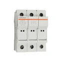Mersen 32A Rail Mount Fuse Holder for 10 x 38 mm, 3P-Pole, 1 kV AC, 1 kV DC, 690V AC A1062715 / CUS103