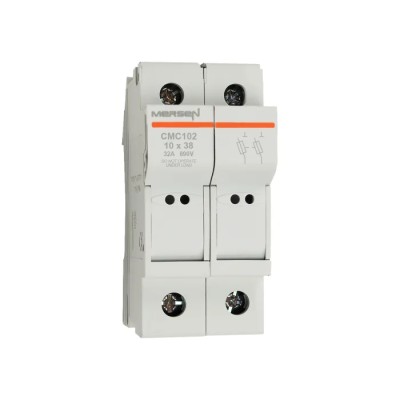 Mersen 32A Rail Mount Fuse Holder for 10 x 38 mm, 2P-Pole, 690V ac H1062699 / CMC102