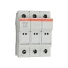 Mersen 32A Rail Mount Fuse Holder for 10 x 38 mm, 3P-Pole, 690V ac E1062696 / CMC103