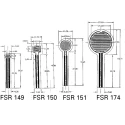 I.E.E. FSR Series Low Profile Strain Gauge, Tension, Compression Measure, 1mΩ SS-U-N-S-00001