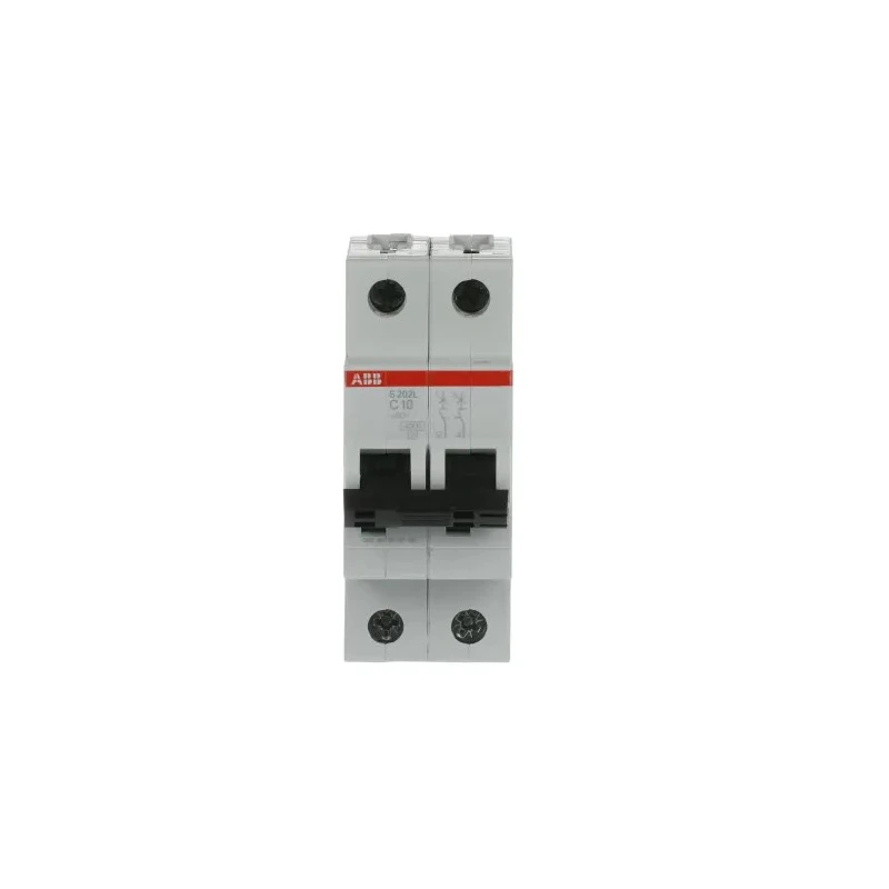 ABB System Pro M Compact Miniature Circuit Breaker 2-Pole 10A Type C 400V AC 6 kA Breaking Capacity 2CDS242701R0104
