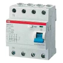 ABB Residual Current Circuit Breaker 40A 4-Pole 30 mA Instantaneous Break 400V AC 2CSF204023R1400 F204 AC-40/0,03-L