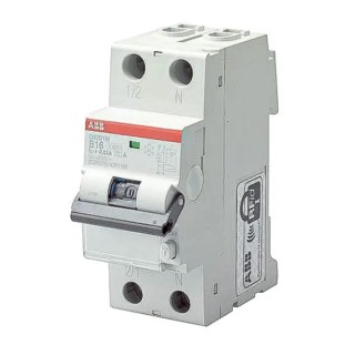 ABB Residual Current Circuit Breaker with Overload Protection, 10A Current Rating, 1-Pole, 30 mA Trip 2CSR245041R1104