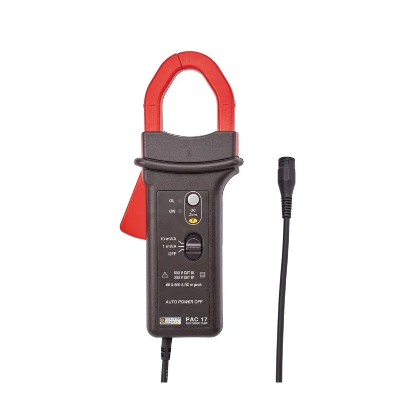 Chauvin Arnoux PAC 17 Current Clamp 600 A DC Max, AC/DC Adapter 400 A AC Max P01120117