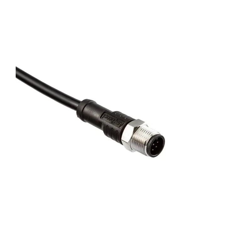 Amphenol Industrial Sensor Actuator Cable Male 8 Way Straight to Unterminated Free End 5m SM12A-08BMMM-SL8D05
