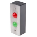 RS PRO Surface Mount LED Door Status Indicator for Access Control 12Vdc Metal Housing 870-0727