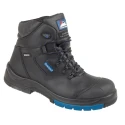 Himalayan Black Composite Toe Capped Men's Safety Boots Size UK 11 EU 45 Stainless Steel Midsole Oil, Penetration 5160-11