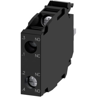 Siemens SIRIUS ACT 3SU14 Series Contact Block 500 V AC, 500 V DC, 10A, 1 CO Terminal Screw 3SU1400-1AA10-1QA0