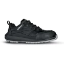 UPower Unisex Black Composite Safety Trainer UK 9 EU 43, Water Resistant, Slip Resistant, Leather Upper, EN ISO RR20464