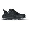 UPower Unisex Black Composite Safety Trainer UK 9 EU 43, Water Resistant, Slip Resistant, Leather Upper, EN ISO RR20464