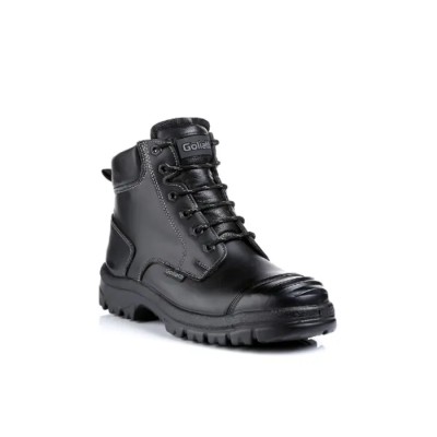 Goliath Black Leather Steel Toe Cap Men Safety Boots Size EU 43 UK 9 US 10 SDR10CSI