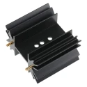 Fischer Elektronik Aluminium Heatsink Black Anodised Clip Fastening 25mm x 38.1mm x 42mm 5°C/W Thermal SK129-38,1-STS-220