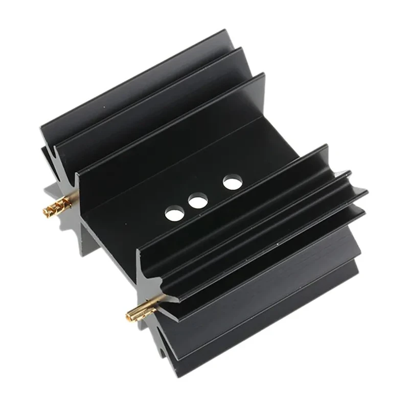 Fischer Elektronik Aluminium Heatsink Black Anodised Clip Fastening 25mm x 38.1mm x 42mm 5°C/W Thermal SK129-38,1-STS-220