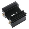 Fischer Elektronik Aluminium Heatsink Black Anodised Clip Fastening 25mm x 38.1mm x 42mm 5°C/W Thermal SK129-38,1-STS-220