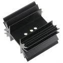 Fischer Elektronik Aluminium Heatsink Black Anodised Clip Fastening 25mm x 38.1mm x 42mm 5°C/W Thermal SK129-38,1-STS-220