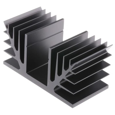 Fischer Elektronik Aluminium Heatsink , 1.4°C/W Thermal Resistance, 50 mm Height x 50 mm Length x 100 mm Width SK88-50-SA