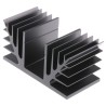 Fischer Elektronik Aluminium Heatsink , 1.4°C/W Thermal Resistance, 50 mm Height x 50 mm Length x 100 mm Width SK88-50-SA