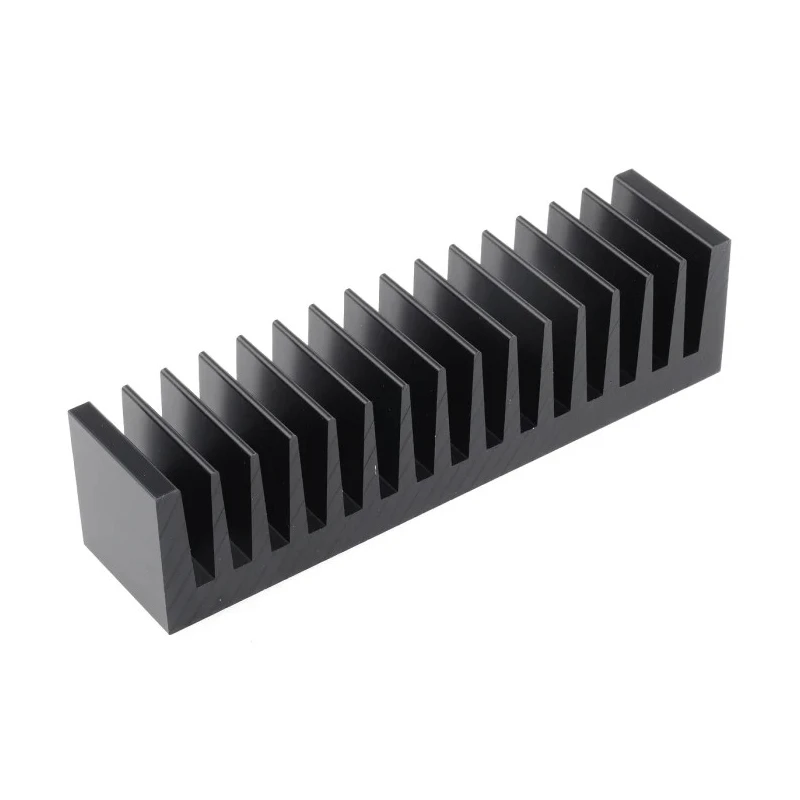 Fischer Elektronik Heatsink for Solid State Relay, Black Anodised Aluminium, 40 mm x 37.5 mm x 160 mm, Thermal SK85-37,5-SA