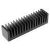 Fischer Elektronik Heatsink for Solid State Relay, Black Anodised Aluminium, 40 mm x 37.5 mm x 160 mm, Thermal SK85-37,5-SA