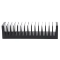 Fischer Elektronik Heatsink for Solid State Relay, Black Anodised Aluminium, 40 mm x 37.5 mm x 160 mm, Thermal SK85-37,5-SA