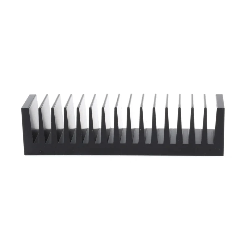 Fischer Elektronik Heatsink for Solid State Relay, Black Anodised Aluminium, 40 mm x 37.5 mm x 160 mm, Thermal SK85-37,5-SA
