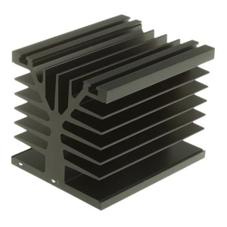 Fischer Elektronik Aluminium Alloy Heatsink for Semiconductors and Solid State Relays 78.6 mm Height 100 mm SK89-100-SA