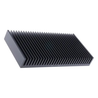 Fischer Elektronik Heatsink for Solid State Relay Black Anodised Aluminium 40 mm x 150 mm x 300 mm SK56-150-SA