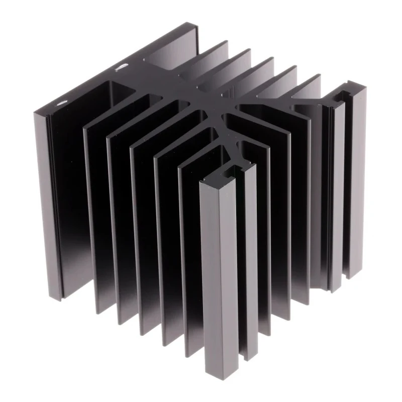 Fischer Elektronik Heatsink for Solid State Relays Aluminium 78.6mm Height 75mm Length 80mm Width Black Anodised SK89-75-SA