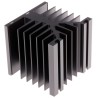 Fischer Elektronik Heatsink for Solid State Relays Aluminium 78.6mm Height 75mm Length 80mm Width Black Anodised SK89-75-SA