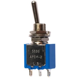 APEM Toggle Switch Panel Mount On-On SPST Solder Terminal 30 V dc 250 V ac 5636A