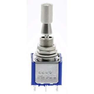 APEM Toggle Switch Panel Mount On-Off-On DPDT 30 V dc 250 V ac Solder Terminal 5649A.3V