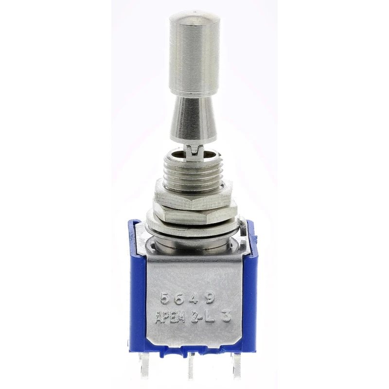 APEM Toggle Switch Panel Mount On-Off-On DPDT 30 V dc 250 V ac Solder Terminal 5649A.3V