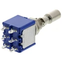 APEM Toggle Switch Panel Mount On-Off-On DPDT 30 V dc 250 V ac Solder Terminal 5649A.3V