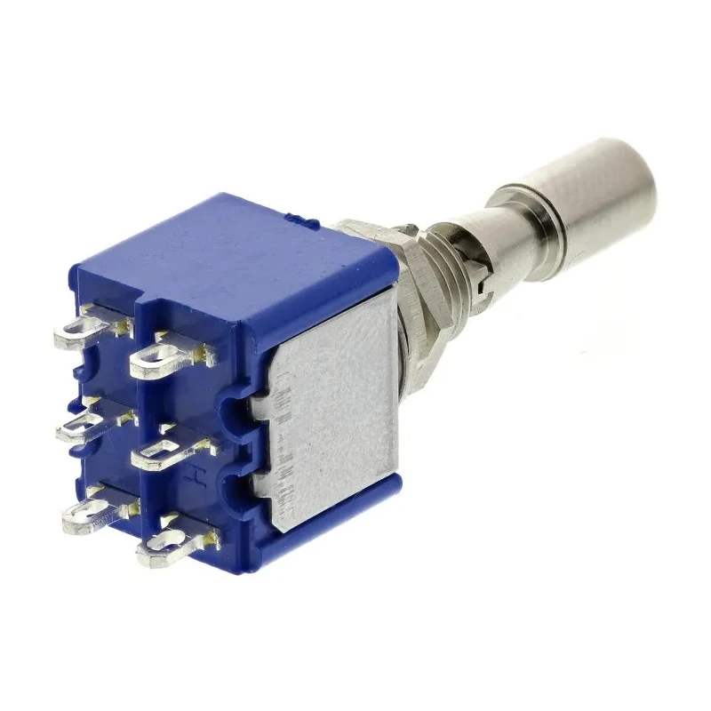 APEM Toggle Switch Panel Mount On-Off-On DPDT 30 V dc 250 V ac Solder Terminal 5649A.3V