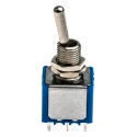 APEM Toggle Switch Panel Mount On-On DPST Solder Terminal 30 V DC 250 V AC 5646A