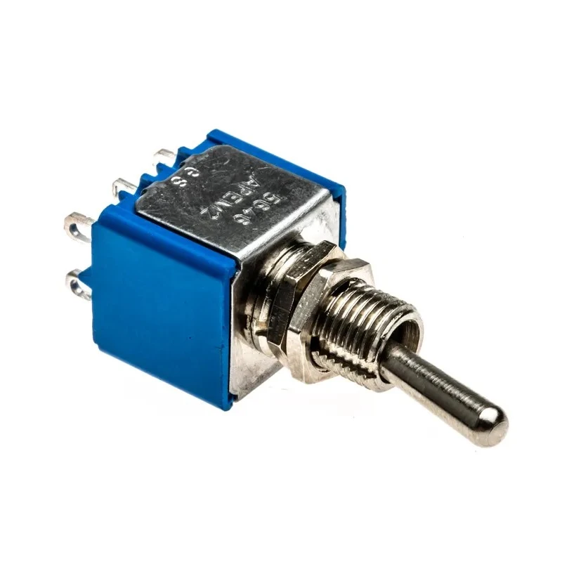 APEM Toggle Switch Panel Mount On-On DPST Solder Terminal 30 V DC 250 V AC 5646A