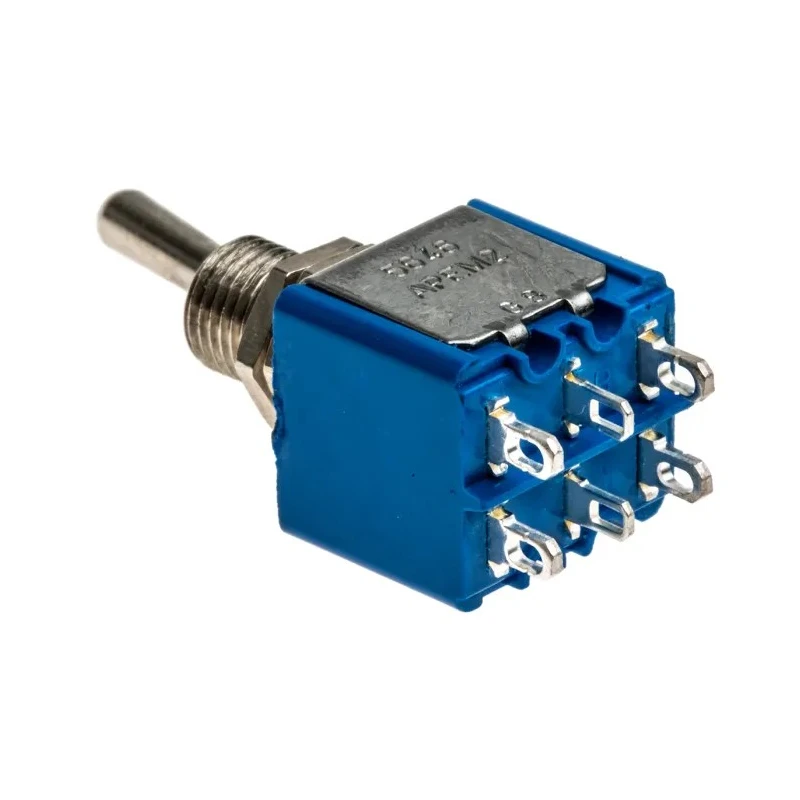 APEM Toggle Switch Panel Mount On-On DPST Solder Terminal 30 V DC 250 V AC 5646A