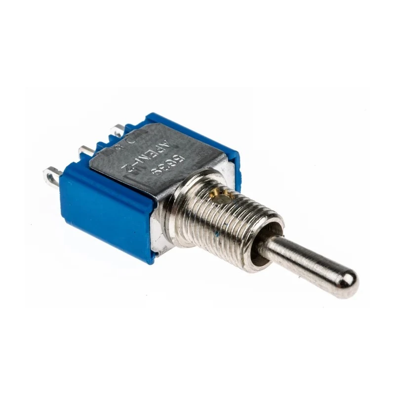 APEM Panel Mount Toggle Switch On-Off-On SPST Solder Terminal 30 V dc 250 V ac 5639A