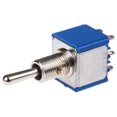 APEM Panel Mount Toggle Switch On-Off-On DPST Solder Terminal 30V dc 250V ac 5649A